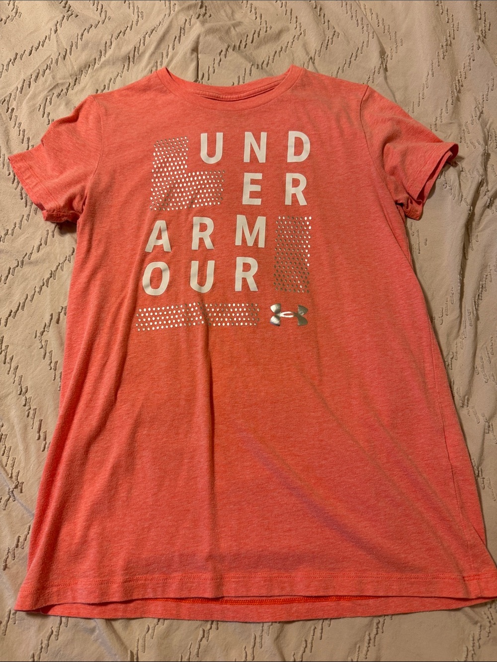Under Armour Coral Graphic Logo Tee